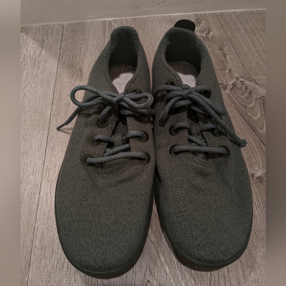 Allbirds Men's Wool Runner SIZE 12 Matcha Green Sneaker Lace Up